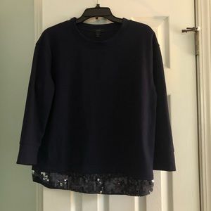 EUC J Crew sequin sweatshirt, medium